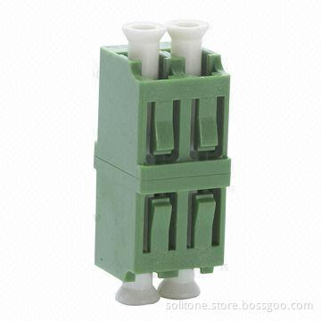 LC Fiber Optic Adapter, LC/APC Duplex, Low-insertion Loss